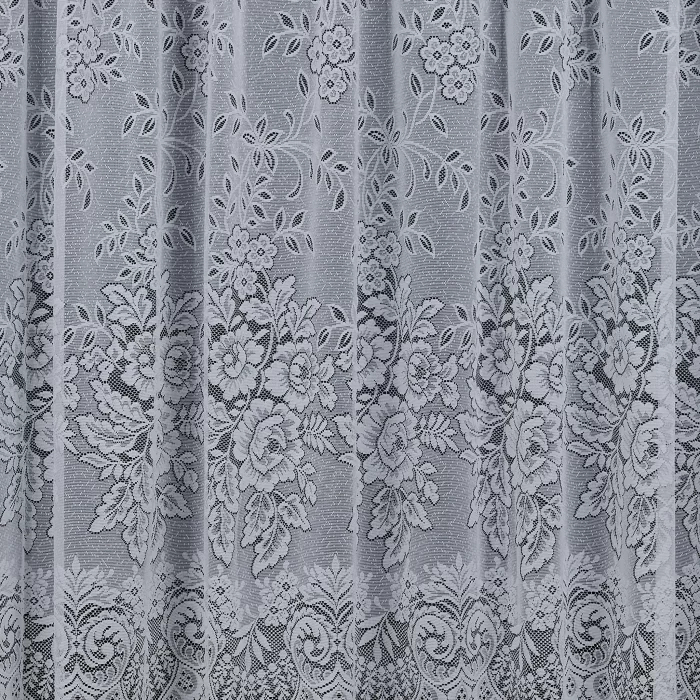 Perdea Albă– Flori Elegante pentru Orice Camere - imagine 2